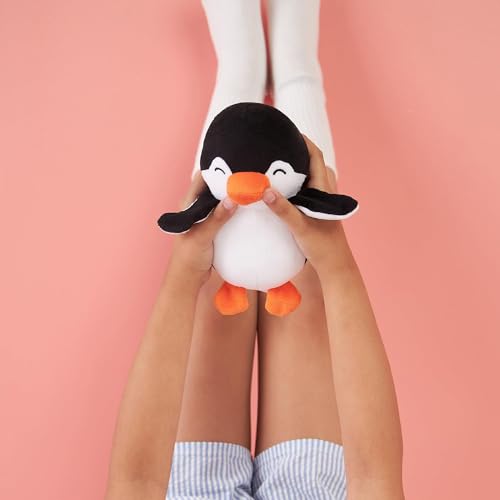 Image of Black Penguin Soft Toy - Cute & Cuddly Plush Stuffed Animal | Soft Toys | Adorable 18cm Penguin Plushie for Kids, Huggable Soft Toy