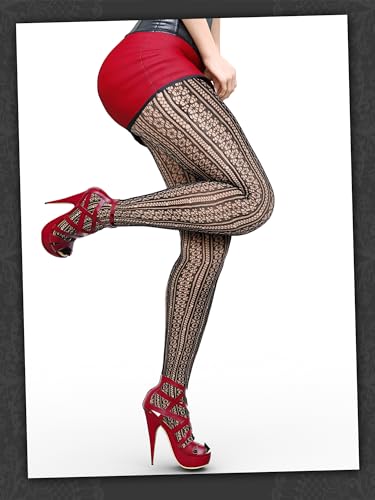 Bencailor Halloween Women Fishnet Stocking Black Legging Tight Checkered Grid Stockings Small Hole High Pantyhose Waist Lace2