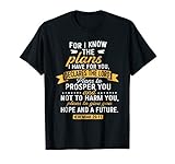 Jeremiah 29:11 Bible Verse Christian T-Shirt