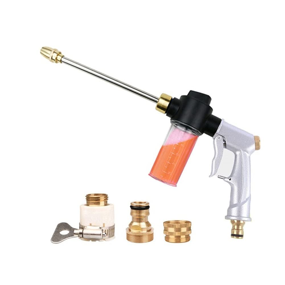 Pistolet na wodę pod wysokim ciśnieniem, Pistolet do mycia samochodu w piance, Wąż do podlewania ogrodu.? Dysza zraszacza Pistolet na wodę.. Narzędzie do czyszczenia. (Kolor: Zestawy pistoletów na w