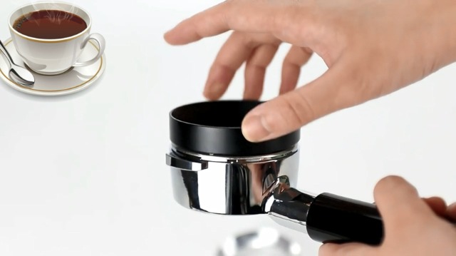 Anello Dosatore Magnetico Per Caffè 53 Mm – Imbuto In Alluminio Per Portafiltro, Anti-disordine Per Baristi