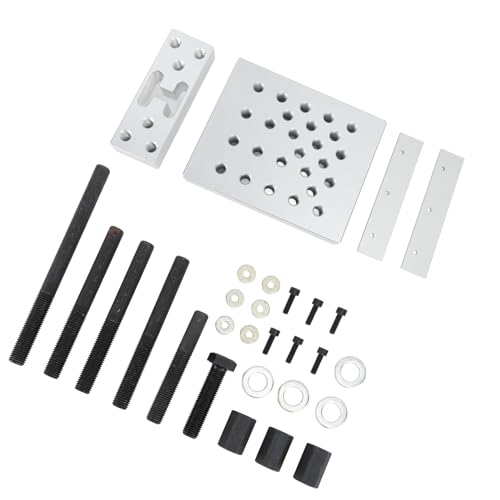 ZIZEV Hub Bearing Removal Installation Plate, Anti Slip Adjustable 30 Ton Easy to Use Universal Drill Press Support Plate Set for Car Wheel Hub