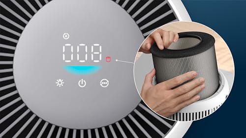 Filtro di ricambio originale Philips per i purificatori d'aria serie 800 e 900 AC0819, AC0820, AC0920, AC0921, HEPA NanoProtect, 12 mesi di durata, nero/bianco (FY0900/30) - Immagine 4