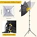 MOUNTDOG Softbox Lighting Kit, 2X 16'' x 16'' Photography Softbox Lighting with 2pcs 85W E27 Socket LED Bulbs and Remote Studio Light for Portrait Product Fashion Photography
