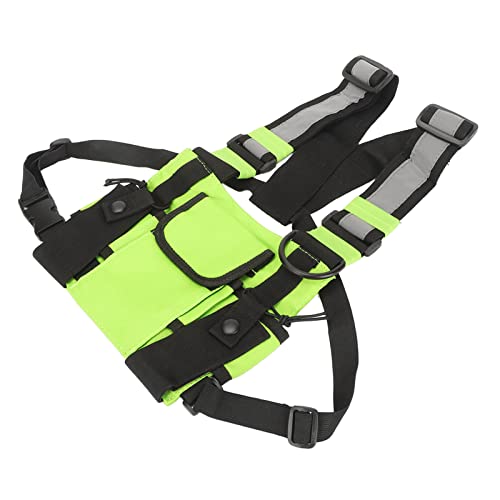 Ycauty Bolsa Universal Ajustable para Arnés de Pecho para Radio, Recepción Mejorada para Policía, Obras de Construcción, Tela Oxford