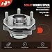 A-Premium 2 x Front Wheel Bearing and Hub Assembly with 5-Lug Compatible with Infiniti - 2003-2023 - Q50, G37, QX50, Q60, M35, M37, M45, M56, QX70, Q70, Q70L, FX35, FX45, FX50, Q40