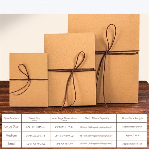 Album Photo Pliable et Extensible avec 12 Marqueurs de Couleur pour Scrapbook