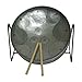 Miniature Steelpan (Steel Drum) 12 Inch Diameter 11 Notes with Instructional Book with Music from Trinidad & Tobago - Silver