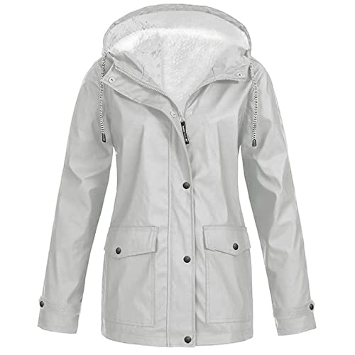 Womens Winter Coats Jackets Mountain Waterproof Ski Snow Jacket Waterproof Plush Lining Full-Zip Coats #TOP29
