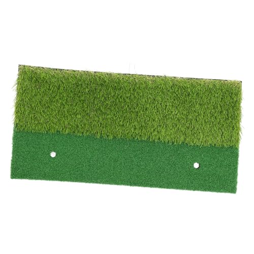 POPETPOP Portable Golf Practice Mat Training Aid Short Long Grass Simulation for Beginners Advanced Players Durable Realistic Surface