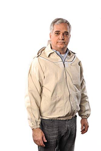 Forest Beekeeping Supply Ykk Brass Zippers Cotton Fencing Hood Jacket For Beekeeper, Large #TOP5