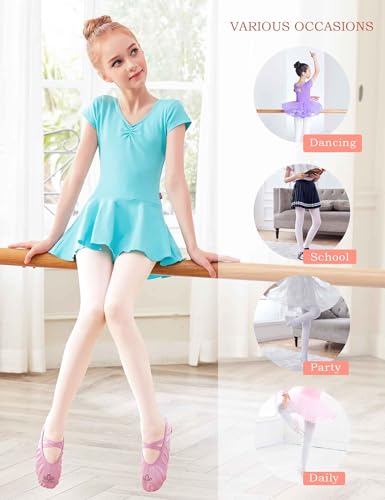 Daydance Toddler Girls Women Soft Ballet Convertible Tights for Dance, Gymnastics, Under Dress, 60D, 2-15 Years, Women Size4