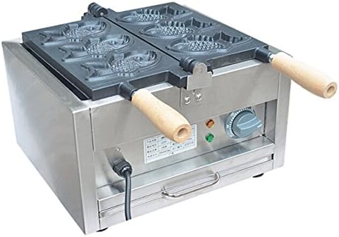 Generic Commercial Use Nonstick 110v 220v Electric 3-cavity 180° Opening Taiyaki Fish Waffle Maker