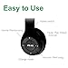 Upgraded Hybrid Noise Cancelling Headphones Over Ear with Transparent Modes Wireless Bluetooth with Mic Soft-Earpads Hi-Fi Audio Deep Bass Comfortable Fit Long Playtime for Home Office Travel Black