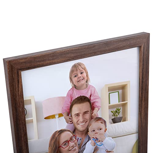 Giftgarden 8x10 Photo Frame Brown Set of 7 Rustic Walnut-Color Photo Frames 8 by 10 for Wall or Tabletop - Image 2