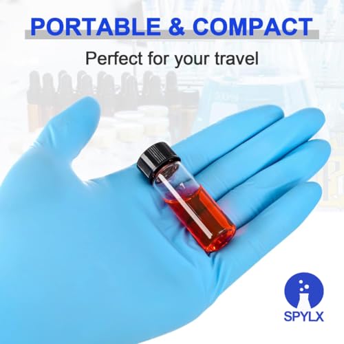 Image of Clear Borosilicate Glass Vials, Culture Tubes with Screw Caps and Plastic Droppers, Small Liquid Sample Vial, Test Tubes, Leak-Proof Vial (100, 10ml)