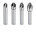 WZFCHSS Steel Chamfering Cutter Countersink Drill Bit,Metal Chamfering Drill,Hole Cutter,6X60D