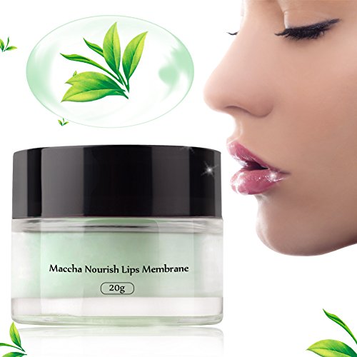 Moisturizing Green Tea Sleeping Lip Mask Balm, Best Solution For Chapped And Cracked Lips, Unique Formula And Power Benefits Of Green Tea