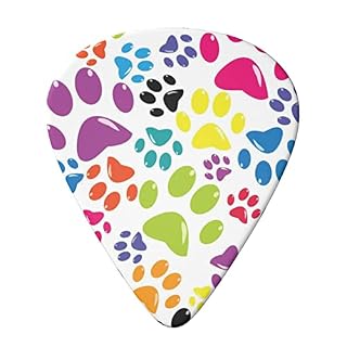 FUCVNPZ Lot de 6 médiators colorés en celluloïd pour guitare acoustique, électrique, basse ou ukulélé Motif pattes de… - Les Beatles, Paul McCartney, John Lennon, RIngo Starr, George Harrison FUCVNPZ Lot de 6 médiators colorés en celluloïd pour guitare acoustique, électrique, basse ou ukulélé Motif pattes de… – Image 3