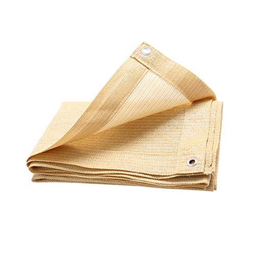 Sunblock Shade Cloth, Dickes Sonnenschutznetz, Sonnenschutz-Belüftung Anti-Aging, Verwendet für Terrasse, Balkon, Garten, 3 Farben, Verschiedene Größen AWSAD (Color : Beige,