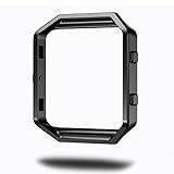 Infiland Fitbit Blaze Accessory Frame, Stainless Steel Replacement Metal Frame For Fitbit Blaze Smart Watch - Black