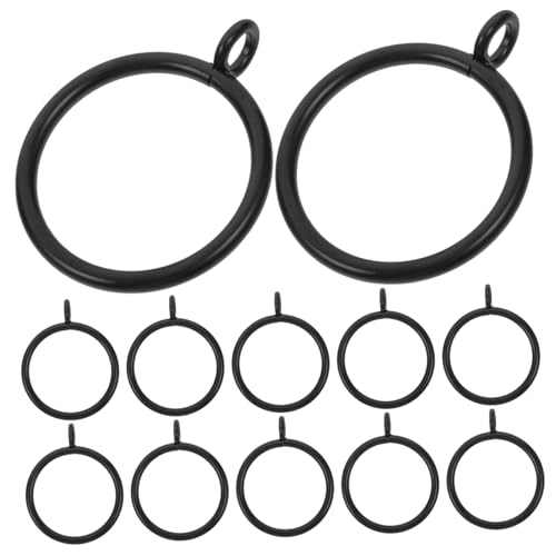 CORHAD 20pcs Metal Curtain Eyelet Rings Inner Easy Glide Drapery Hooks for Smooth Installation and Convenient for All Curtains
