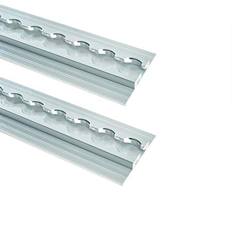2 x szyna lotnicza wysuwana, aluminiowa szyna lotnicza, średnica otworu 20 mm, 1,5 m, pusta