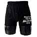 Price comparison product image GTR-Prestige Giftware Property of The New Mrs. with Surname and Date Wedding Boxer Shorts (Medium (32" - 35")) Black
