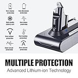 6000mAh Battery for Dyson V6, Replacement Battery Compatible with V6 Animal, Absolute, SV03 SV04 SV05 SV06 SV07 SV09 DC58 DC59 DC61 DC62 DC72 DC74 Vacuum Cleaner - Image 4