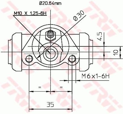 TRW BK1509 Kit Riparazione Freno A Tamburo Con Cilindretto – Per VW Transporter T3 (1980-1992)