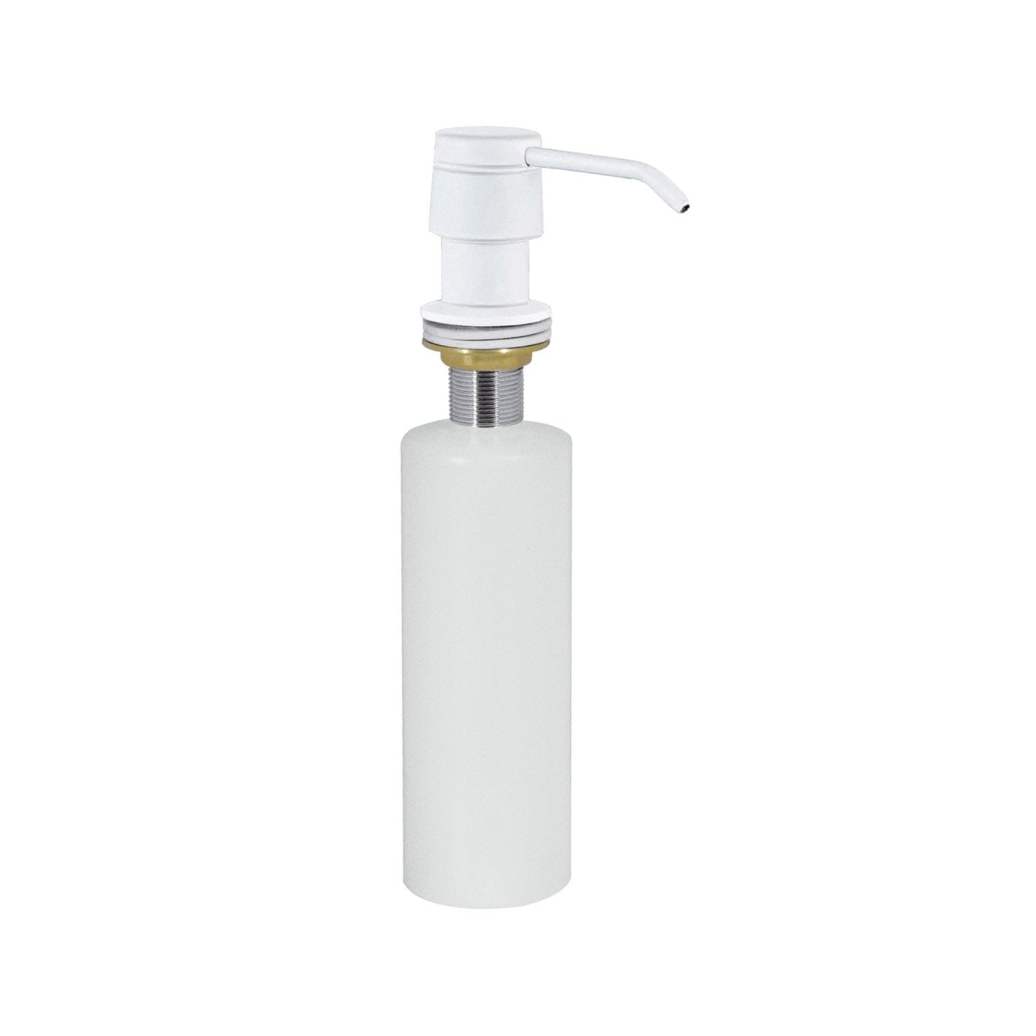 Tres Cocina Dispensador de Jabón Empotrado a Encimera Blanco Mate