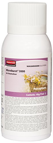 Rubbermaid Commercial Products Microburst 3000 Refill 75 ml Perceptions Air Freshener Spray R0260001, Yellow