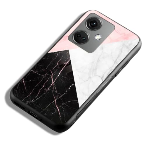 Image of COLORflow Back Cover Compatible with OnePlus Nord CE 3 5G | Beautiful Marble Black White Pink | Shockproof TPU Bumper Cover with Camera Protection Back Cover Compatible with OnePlus Nord CE 3 5G