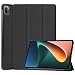 Produktbild Kemocy Hülle für Xiaomi Mi Pad 5/Mi Pad 5 Pro,PU Leder Schutzhülle mit Standfunktion Smart Case Cover für Xiaomi Pad 5/Xiaomi Pad 5 Pro 11 Zoll 2021 Tablet,A-Schwarz