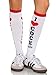 Leg Avenue Women's I Love Knee Socks, White/Red Cocktails, One Size