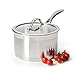 Produktbild ProCook Professional Stainless Steel - Stielkasserolle mit Deckel - Induktion - 20 cm - 3,6 l - Kochtopf - CoolTouch Griffe - Edelstahl Topf - induktionsgeeignet