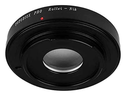 Image of Fotodiox Pro Lens Mount Adapter, for Rollei 35mm Lens to Nikon F-Mount DSLR Cameras