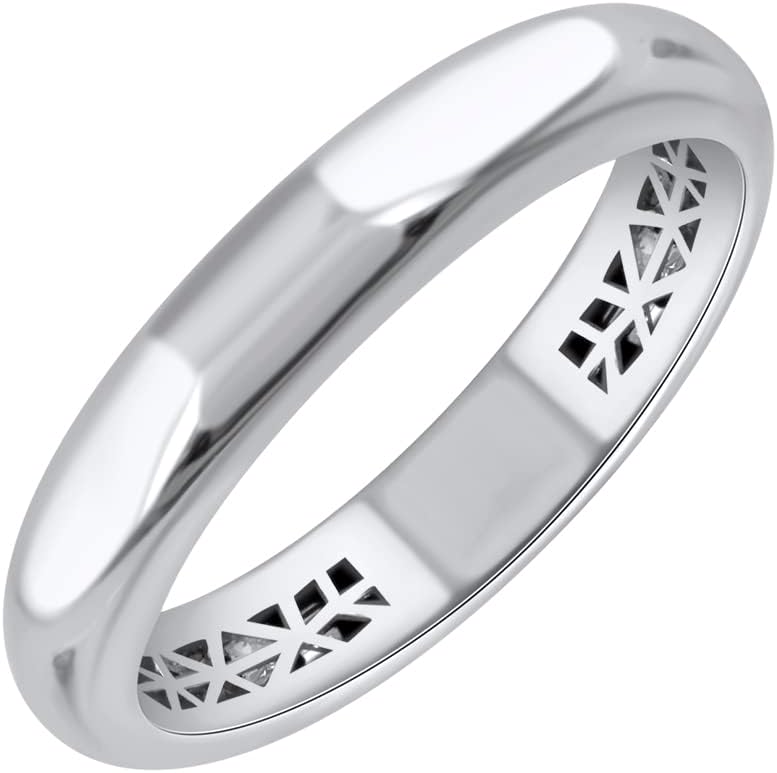 14K Gold 4mm Plain Wedding Band
