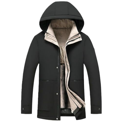 Doudoune homme hiver chaude manteau doublé polaire contre le froid