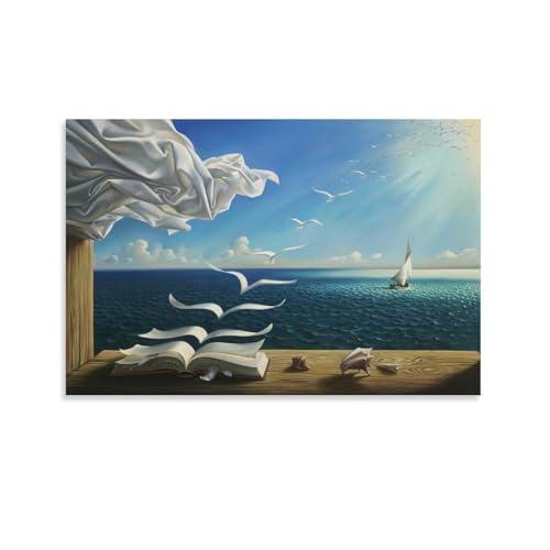 Poster Salvador Dali sur toile 50 x 75 cm : la solution pour decorer un mur de chambre vide