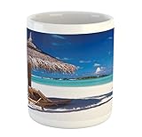 Design Personalisierte Tasse Braun Teal Klassisch Kindertasse 330ML für Jubiläumsgeschenk,Abschlussfeier,Geburt,Männergeschenk