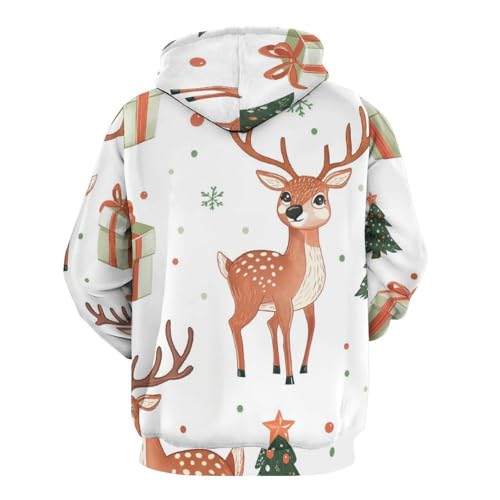 Sweatshirt cerf de Noël pullover confortable pour vos soirées - 4
