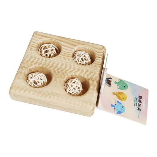 アクティブな鳥のための木材給餌ステーションケージと鳥小屋のためにおもちゃを演奏する多機能オウムの給餌安全なオウムの餌箱