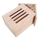 BAZEITFLOW Insektenhotel aus Holz Nachhaltiges Gartenhaus für Marienkäfer Bienen Schmetterlinge Wildbienen mit Einfachem Aufbau für Balkon Terrasse und Garten Naturschutz Nistplatz