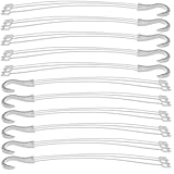 Toyvian Gancho Plástico para Macetas Colgantes 50 Unidades Blanco 40 CM para Decoración en Balcón y Jardín Soporte Multifuncional para Macetas y Accesorios