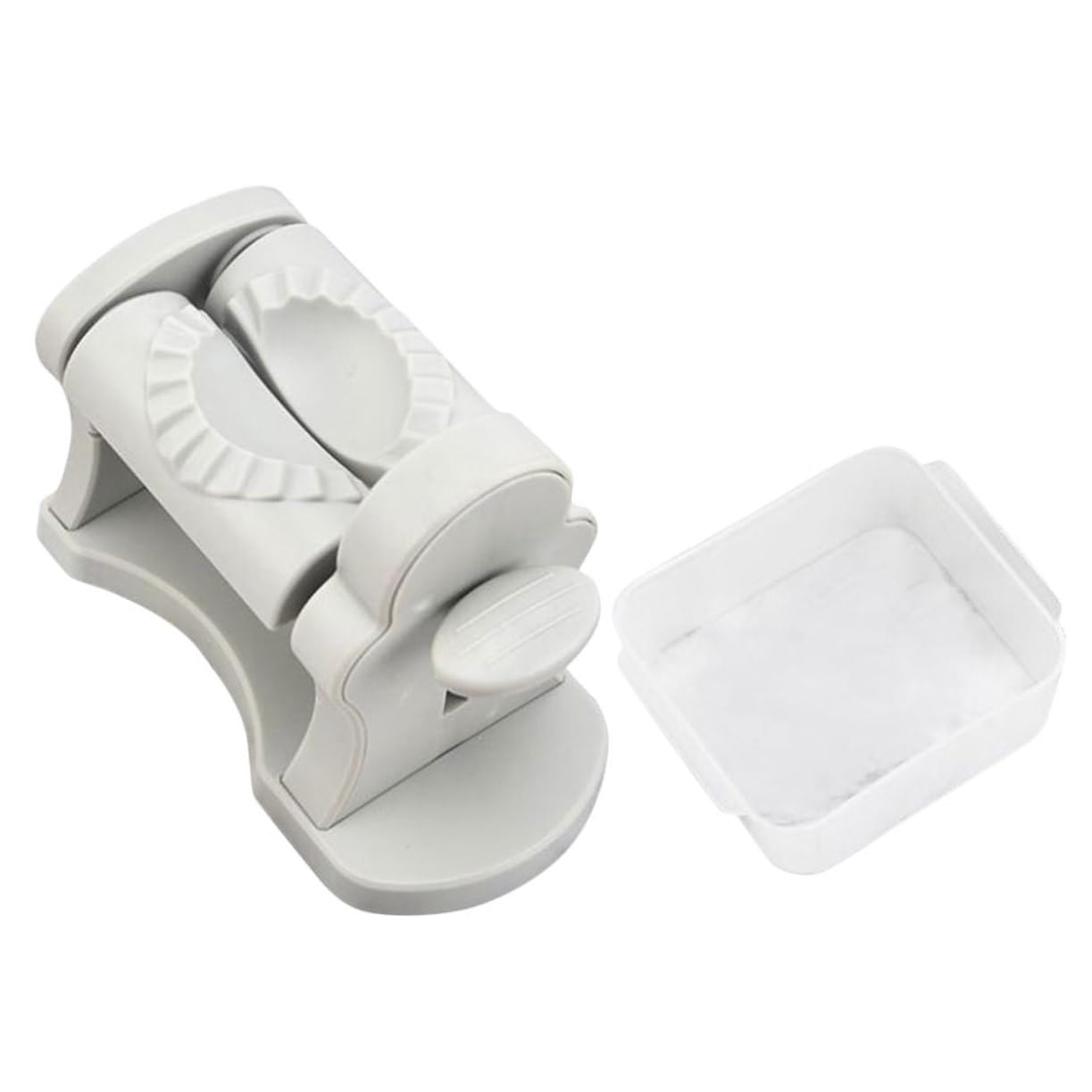 Cabilock Semi Automatic Dumpling Maker Tool Portable Dough Presser for Quick Homemade Dumplings Easy to Use Kitchen Device for Beginners Smooth Surface for Easy Cleaning