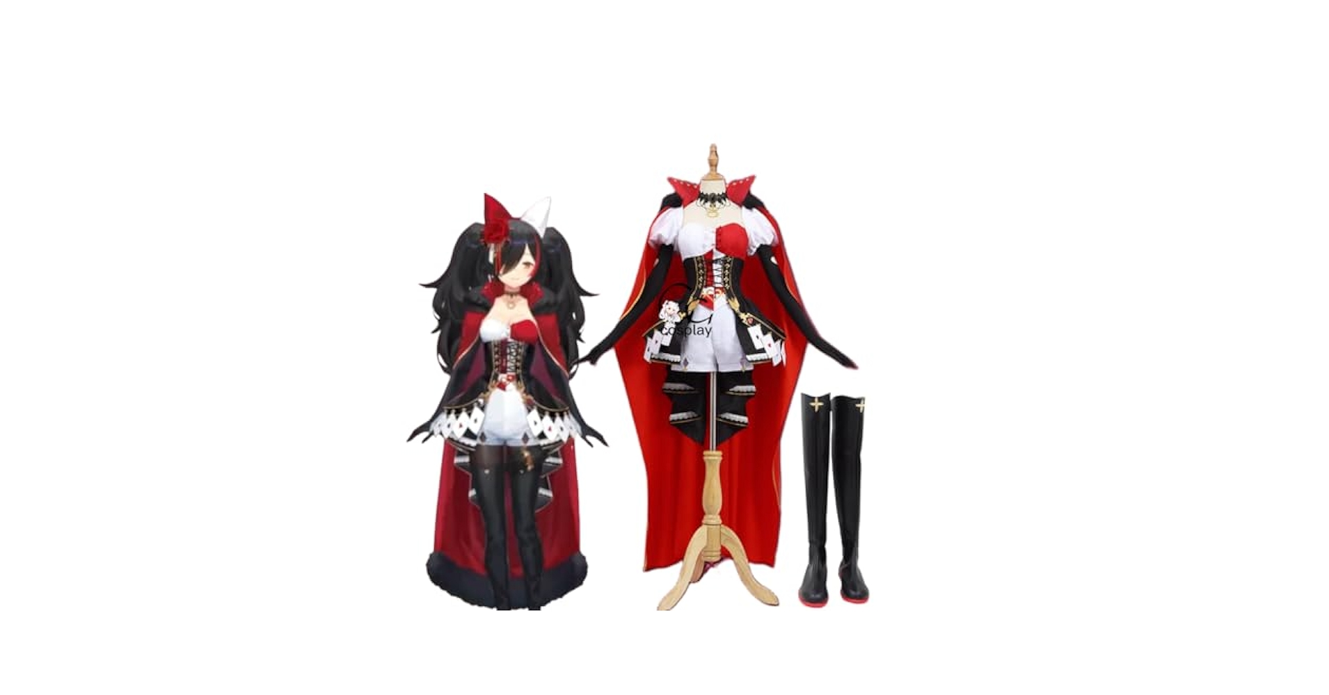 Amazon.co.jp: GGcosplay VTuber 大神ミオ 新衣装 女王様風