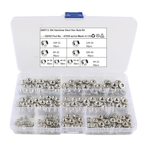 Écrous hexagonaux en acier inoxydable kit écrou hexagonal de remplacement robuste