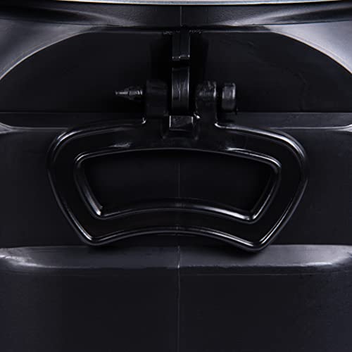 DUST COMMANDER PE30 – 30 Liter Deckelfass mit Spannverschluss | SCHWARZ | Luftdicht Verschließbar | Gesamtöffnung