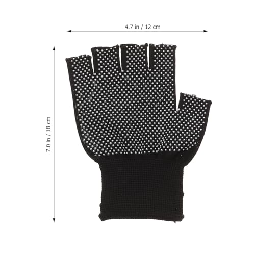 Guantes de trabajo antideslizantes KICHOUSE de medio dedo para mayor precisión 2